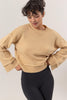 HYFVE Round Neck Dropped Shoulder Ribbed Sweater - Teresa's Fashionista LLC