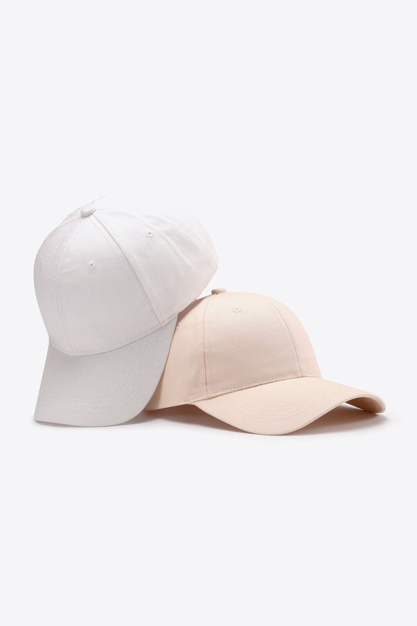 Plain Adjustable Cotton Baseball Cap-Teresa's Fashionista LLC