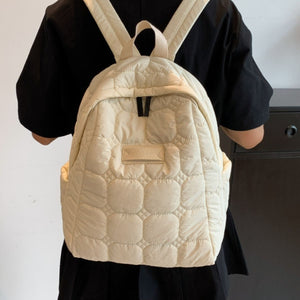 Quilted Polyester Backpack Bag-Teresa's Fashionista LLC