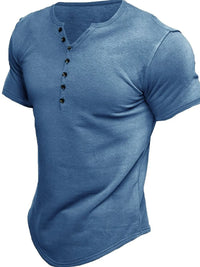Men's Button Detail Short Sleeve Polo