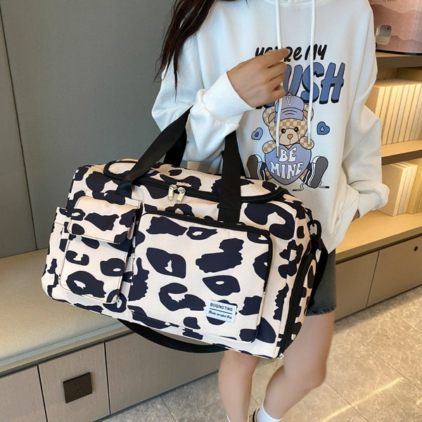 Oxford Cloth Animal Print Travel Bag-Teresa's Fashionista LLC