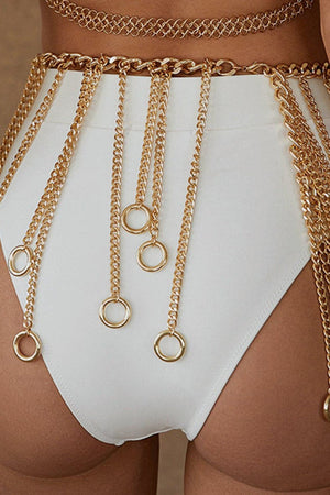 Fringe Chain Alloy Belt-Teresa's Fashionista LLC