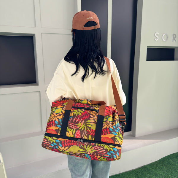 Canvas Printed Travel Bag-Teresa's Fashionista LLC