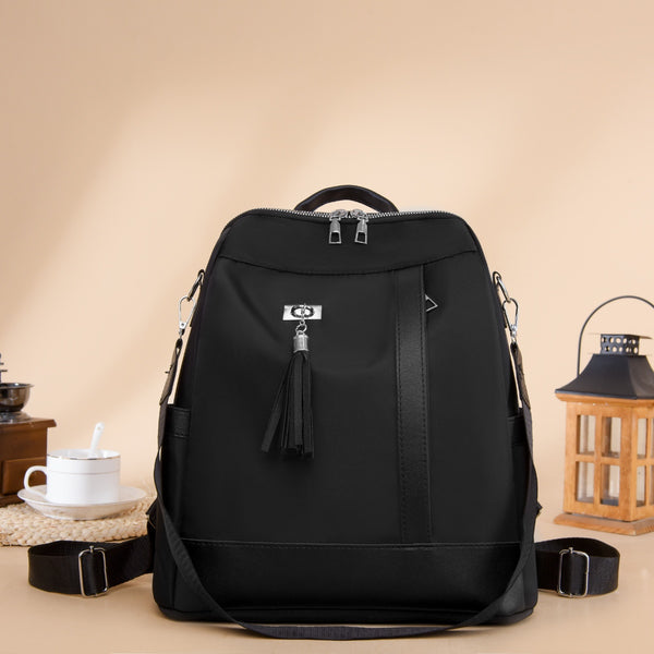 Tassel Oxford Cloth Backpack Bag-Teresa's Fashionista LLC