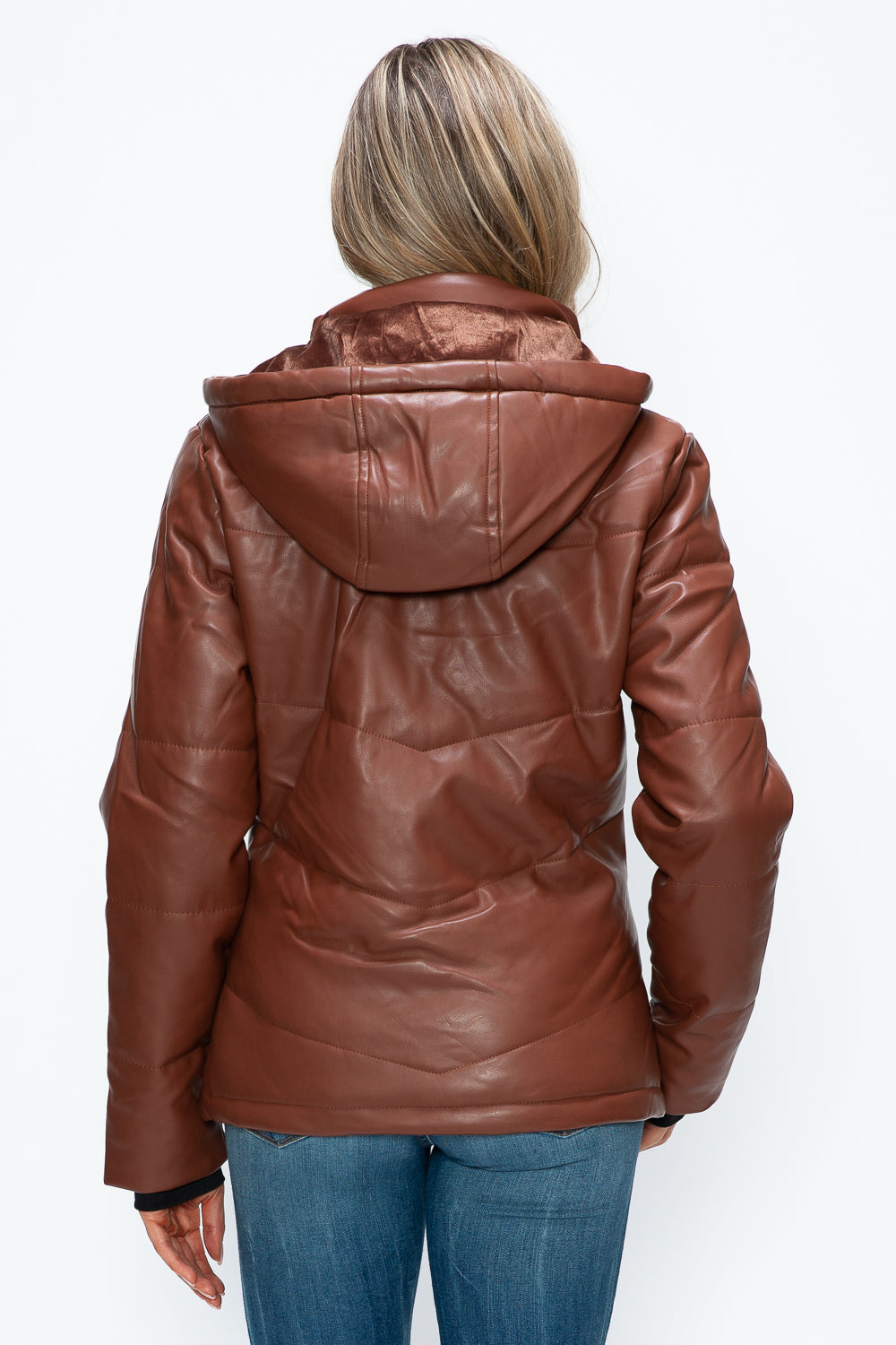 How Dare U Pocketed Zip Up Puffer Jacket with Removable Hood - Teresa's Fashionista LLC