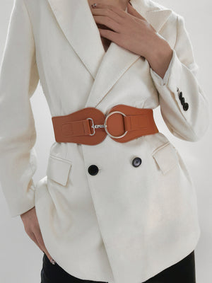 PU Elastic Wide Belt-Teresa's Fashionista LLC