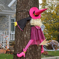 Crashing Witch Tree Hugger Halloween Decorative Ornament