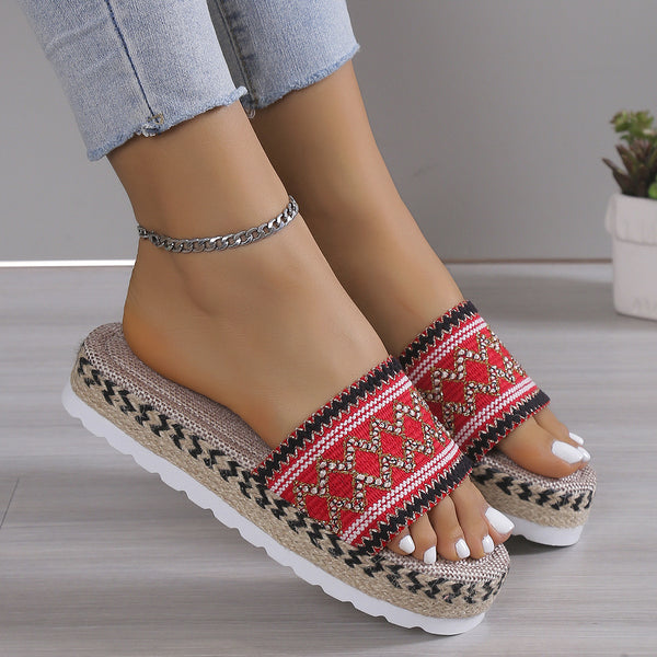 Open Toe Platform Sandals-Teresa's Fashionista LLC