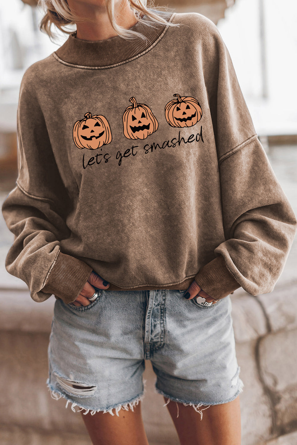 LET'S GET SMASHED Graphic Sweatshirt - Teresa's Fashionista LLC