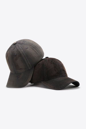 Distressed Adjustable Baseball Cap-Teresa's Fashionista LLC