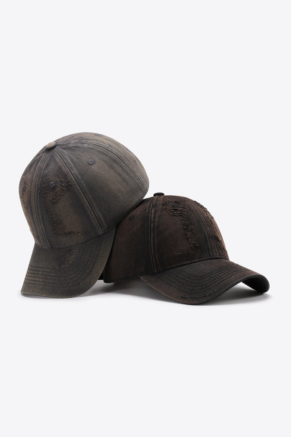 Distressed Adjustable Baseball Cap-Teresa's Fashionista LLC