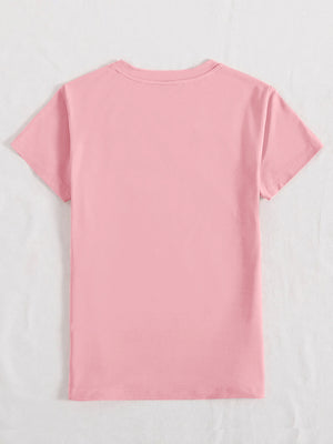 MAMA Round Neck Short Sleeve T-Shirt-Teresa's Fashionista LLC