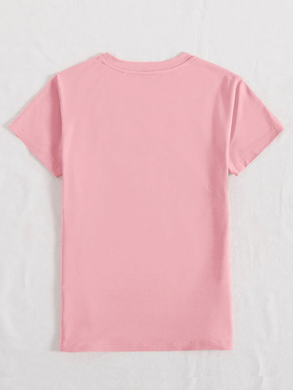 MAMA Round Neck Short Sleeve T-Shirt-Teresa's Fashionista LLC