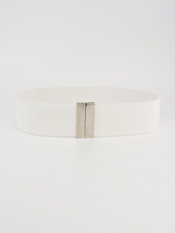 Alloy Buckle Elastic Belt-Teresa's Fashionista LLC