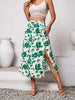 Slit Printed Midi Skirt-Teresa's Fashionista LLC