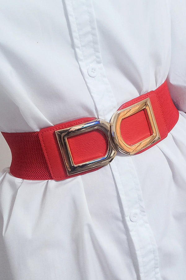 Double D Buckle PU Belt-Teresa's Fashionista LLC