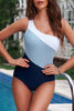 Full Size Cutout Color Block Sleeveless One-Piece Swimwear-Teresa's Fashionista LLC