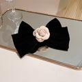 Rose Trim Bow Hair Clip - Teresa's Fashionista LLC