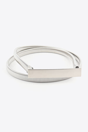 Elastic Iron Skinny Belt-Teresa's Fashionista LLC