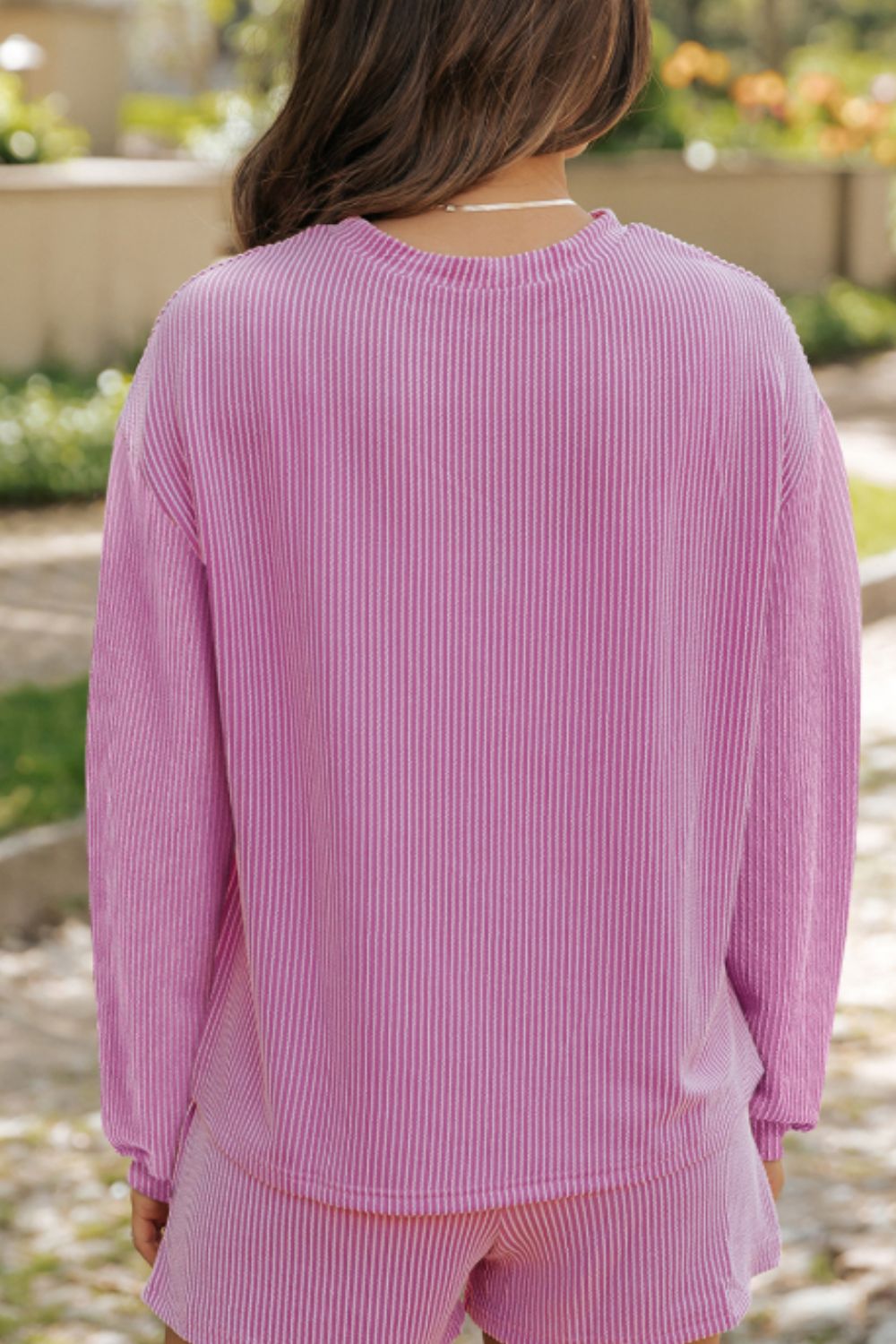 Valentine’s Day XOXO Heart Sequin Corded Long Sleeve Top and Shorts Set - Teresa's Fashionista LLC