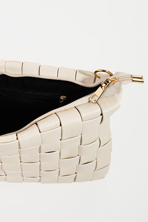 Fame Faux Leather Basket Weave  Crossbody Bag - Teresa's Fashionista LLC