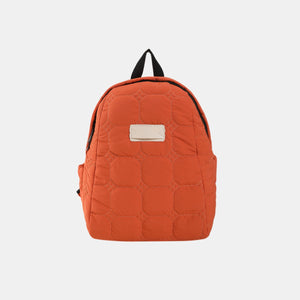 Quilted Polyester Backpack Bag-Teresa's Fashionista LLC