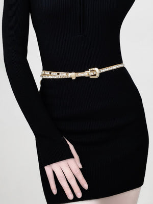 Rhinestone Metal Belt-Teresa's Fashionista LLC