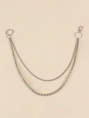 Double-Layered Metal Chain Belt-Teresa's Fashionista LLC