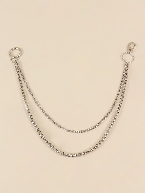 Double-Layered Metal Chain Belt-Teresa's Fashionista LLC