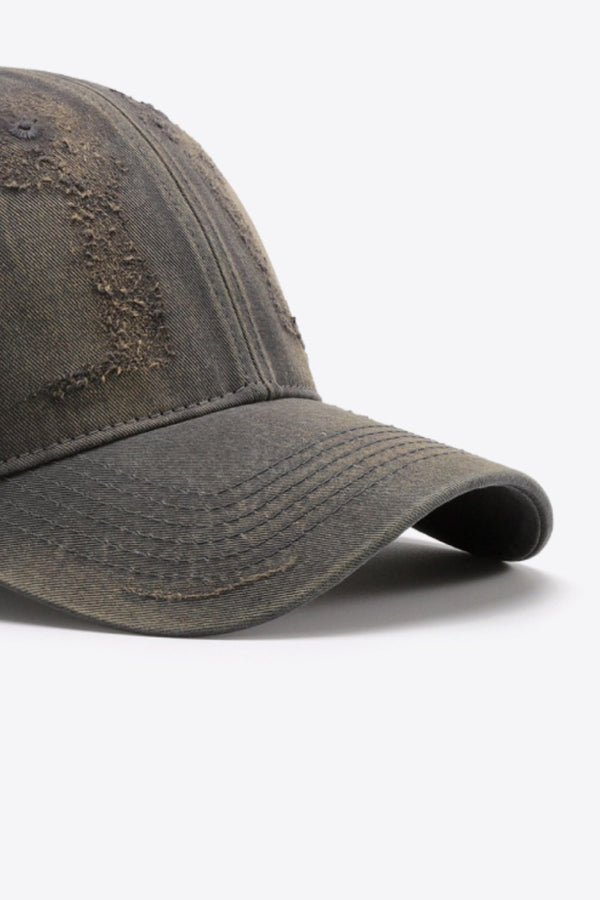 Distressed Adjustable Baseball Cap-Teresa's Fashionista LLC