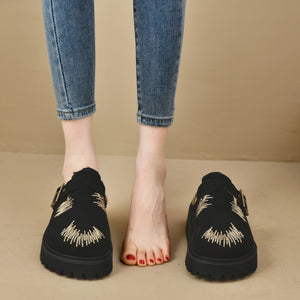 Round Toe Platform Loafers-Teresa's Fashionista LLC