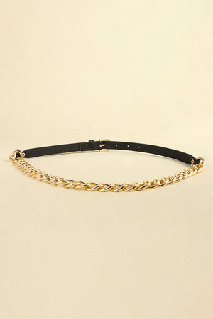 PU Leather Chain Belt-Teresa's Fashionista LLC