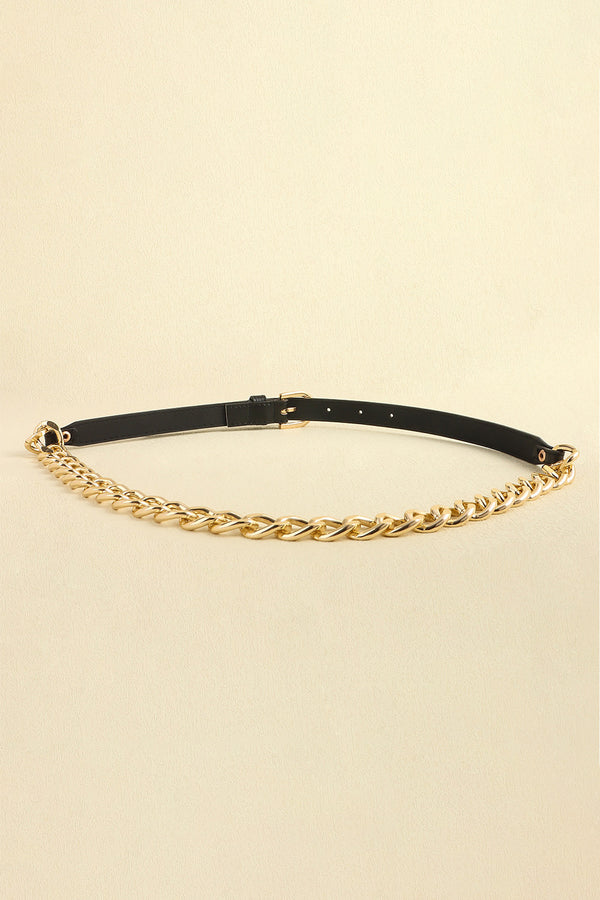 PU Leather Chain Belt-Teresa's Fashionista LLC