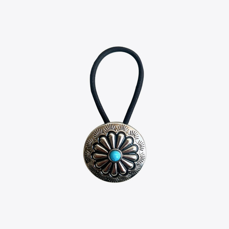 Turquoise Round Shape Hair Rope - Teresa's Fashionista LLC