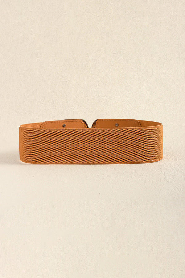 Zinc Alloy Buckle Elastic Wide Belt-Teresa's Fashionista LLC