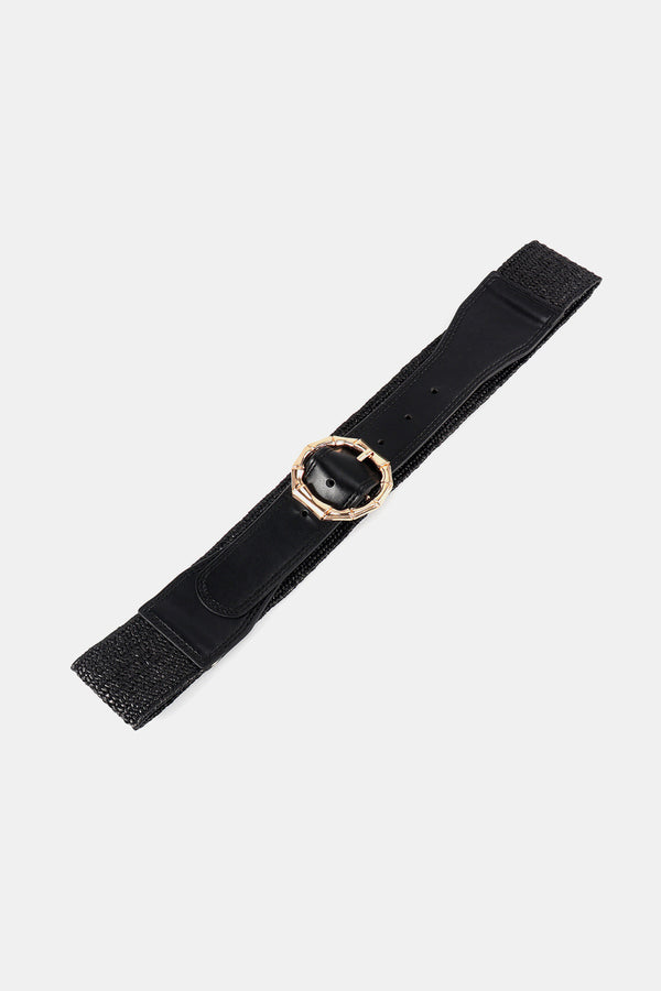 Alloy Buckle Braided Belt-Teresa's Fashionista LLC
