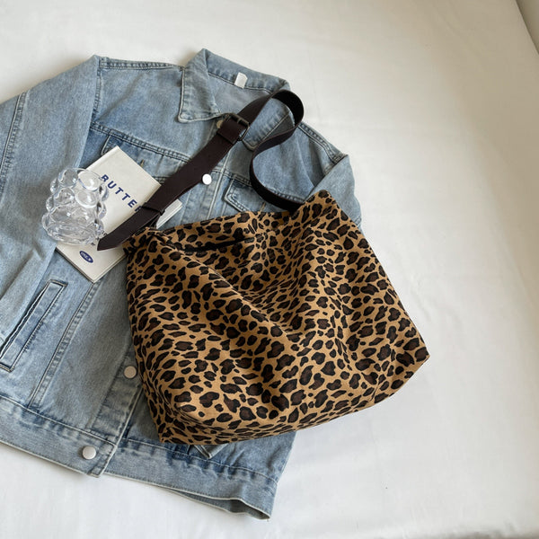 Leopard Adjustable Strap Tote Bag-Teresa's Fashionista LLC