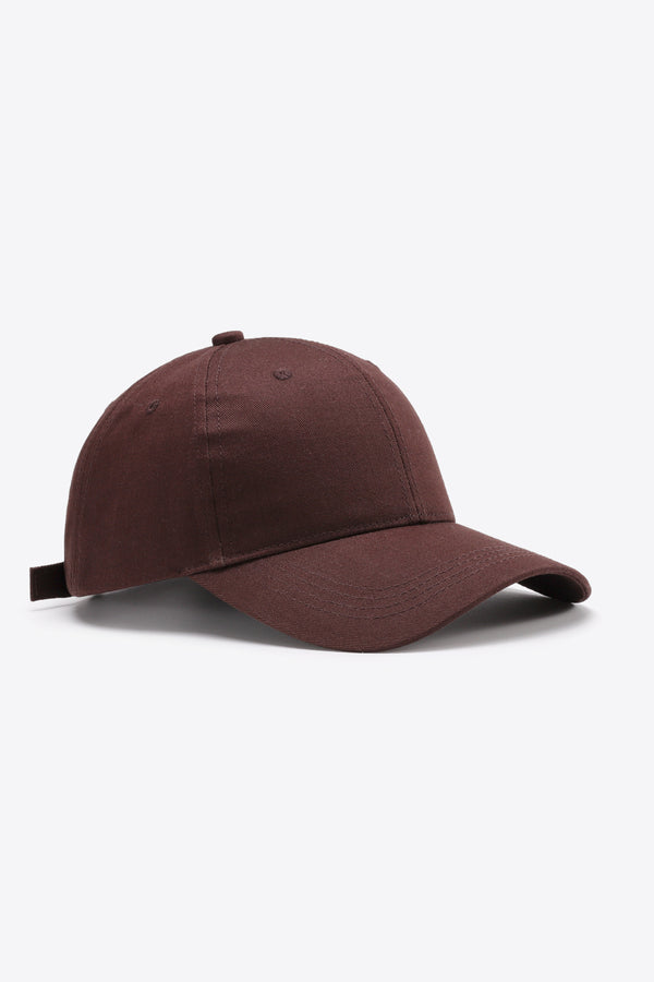 Plain Adjustable Cotton Baseball Cap-Teresa's Fashionista LLC
