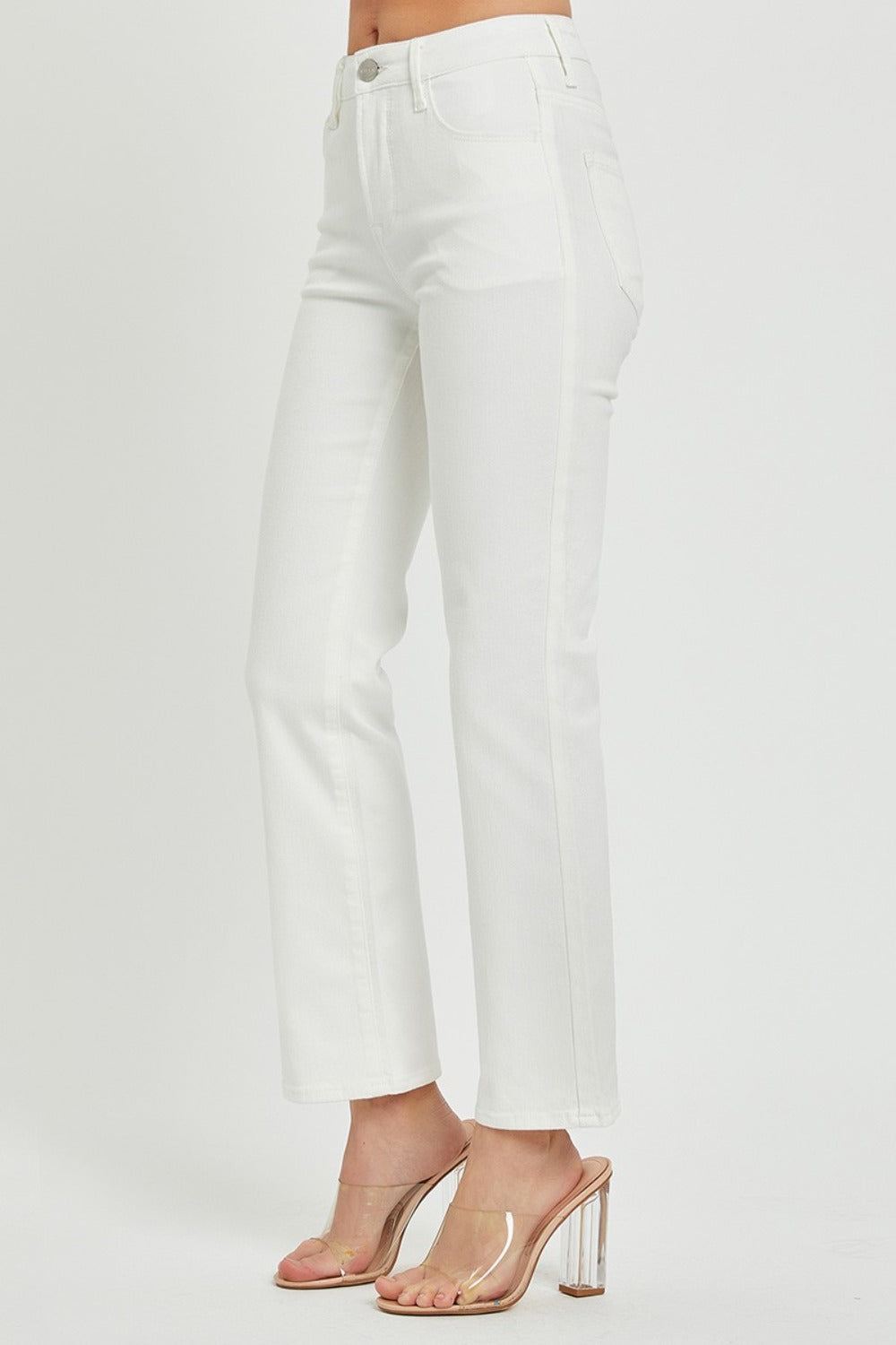 RISEN Full Size Mid Rise Bootcut Jeans with Pockets - Teresa's Fashionista LLC
