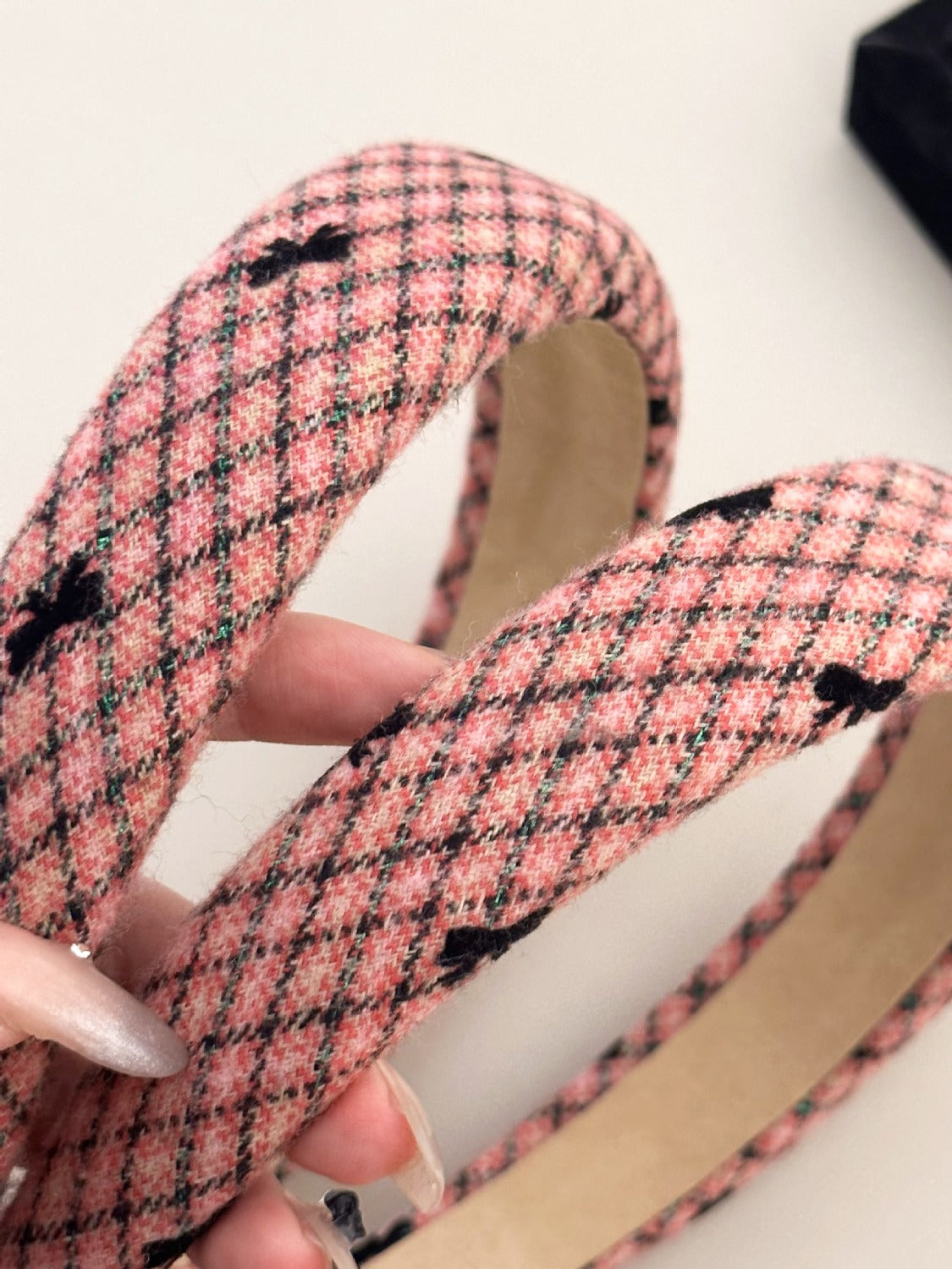 Plaid Bow Wide Headband - Teresa's Fashionista LLC