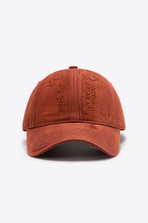 Distressed Adjustable Baseball Cap-Teresa's Fashionista LLC