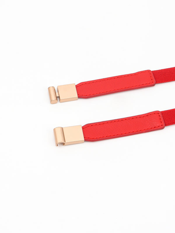 PU Elastic Skinny Belt-Teresa's Fashionista LLC