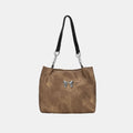 Bow Polyester Medium Tote Bag-Teresa's Fashionista LLC