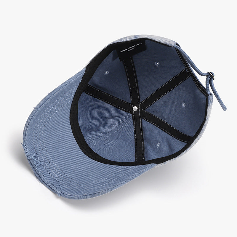 Distressed Adjustable Cotton Hat-Teresa&#39;s Fashionista LLC