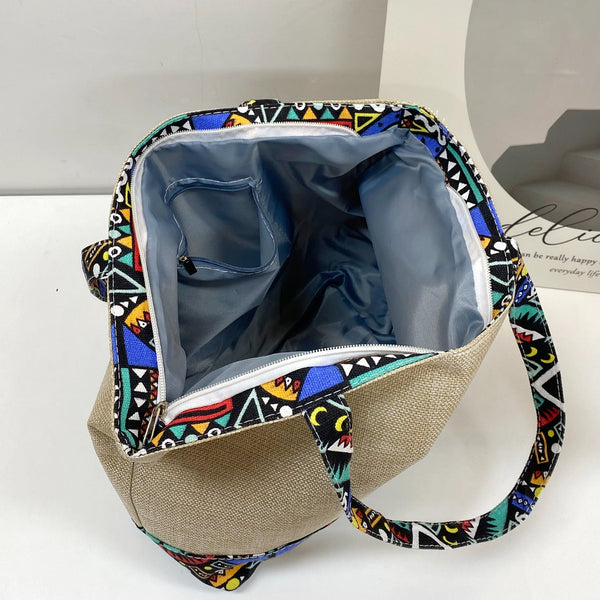 Geometric Medium Tote Bag-Teresa's Fashionista LLC