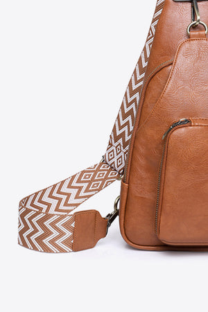 Adored Take A Trip PU Leather Sling Bag-Teresa's Fashionista LLC