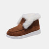 Furry Suede Snow Boots-Teresa's Fashionista LLC