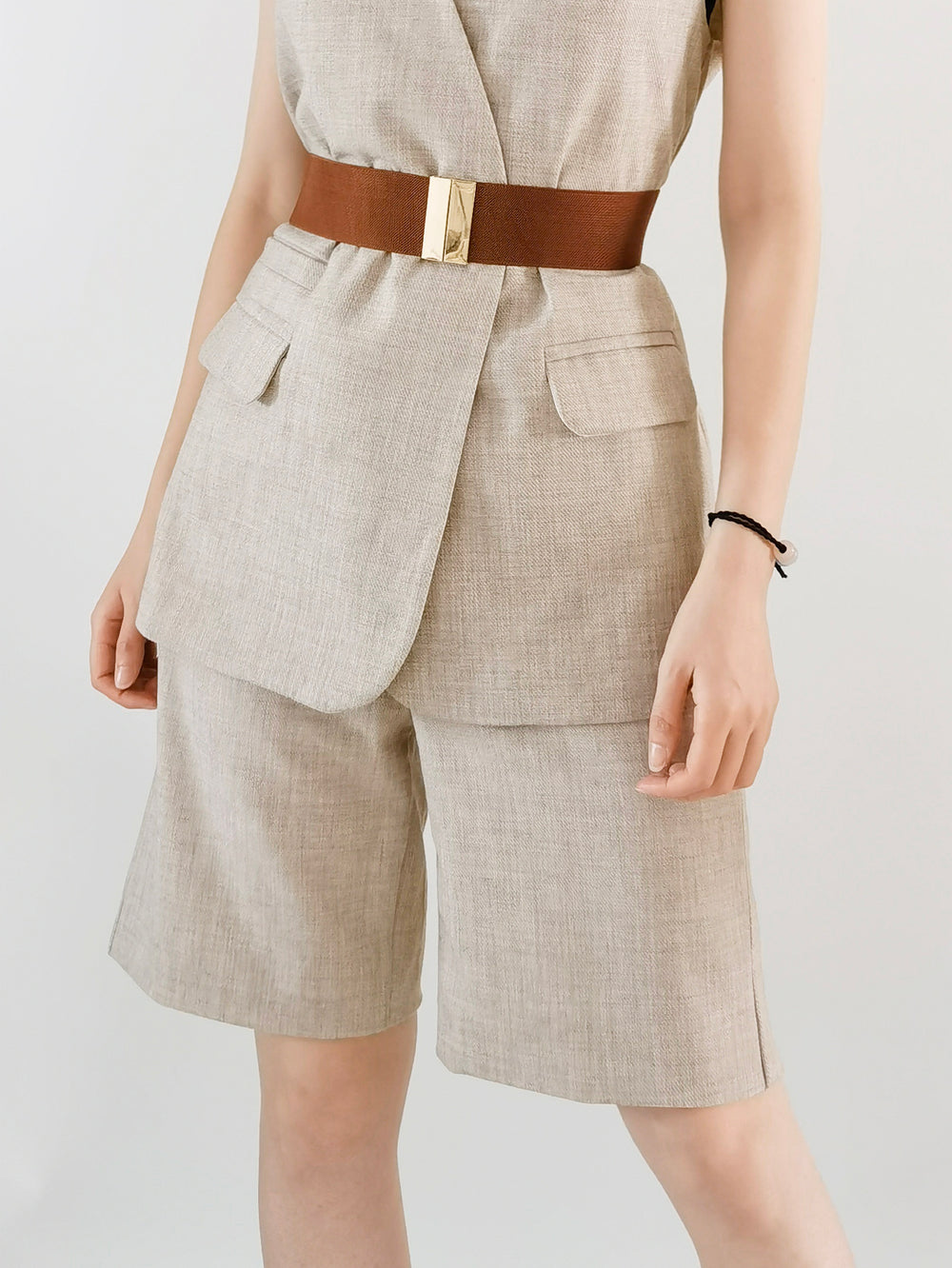 Alloy Buckle Elastic Belt-Teresa's Fashionista LLC