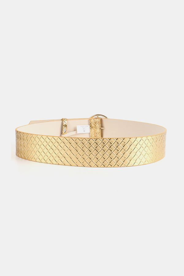 PU Leather Circle Shape Buckle Belt-Teresa's Fashionista LLC