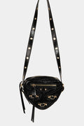 Fame PU Leather Triangle Crossbody Bag - Teresa's Fashionista LLC